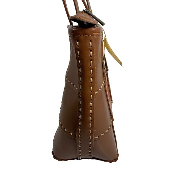 Ellepi Butterfly Patchwork Leather Tote Shoulder Bag Handmade In Italy NWT - Picture 7 of 14